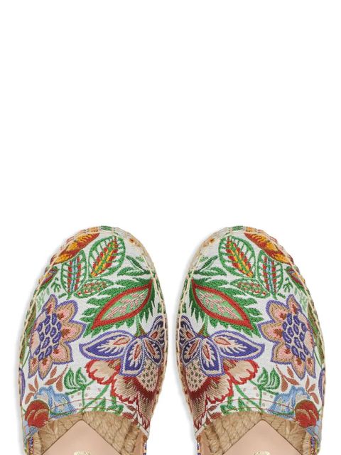 ETRO logo-appliqué floral-embroidery espadrilles - Green - zdjęcie produktu nr 2