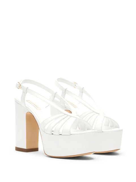 Casadei Elsa platform strap sandals - White - zdjęcie produktu nr 2