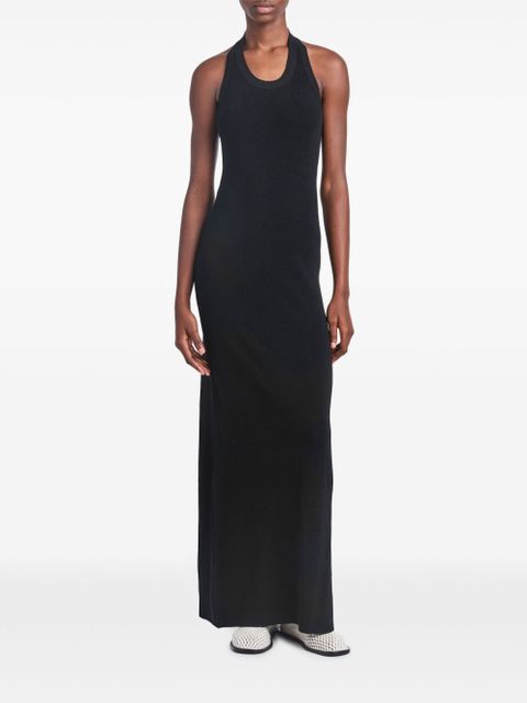 Proenza Schouler ribbed-knit halterneck dress - Black