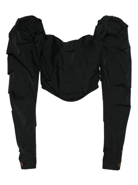 Vivienne Westwood puff-sleeve corset top - Black - zdjęcie produktu nr 1