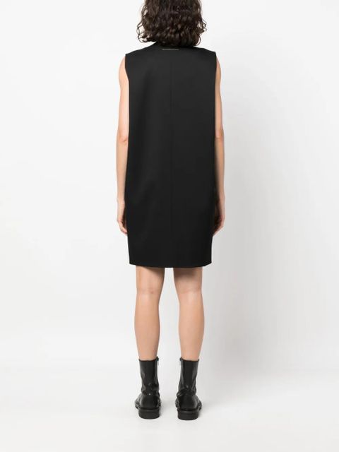 MM6 Maison Margiela V-neck sleeveless dress - Black
