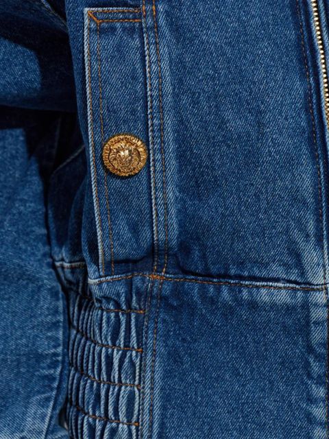 Balmain zip-up denim jacket - Blue