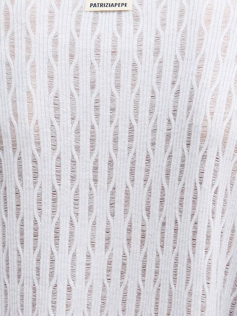 Patrizia Pepe sweter z dodatkiem wełny damski kolor niebieski lekki 8K0377 K307