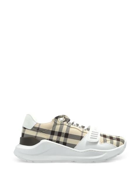 Burberry check sneakers - Neutrals - zdjęcie produktu nr 1
