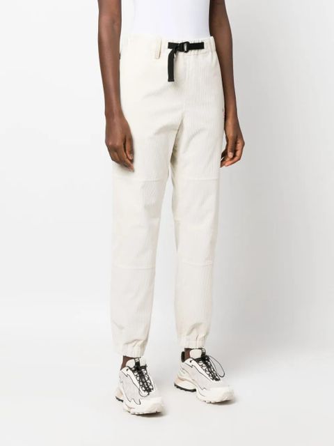 Moncler Grenoble logo-patch belted track pants - White