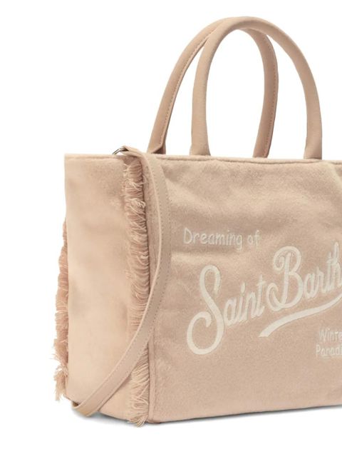 MC2 Saint Barth fringed top-handle tote bag - Neutrals