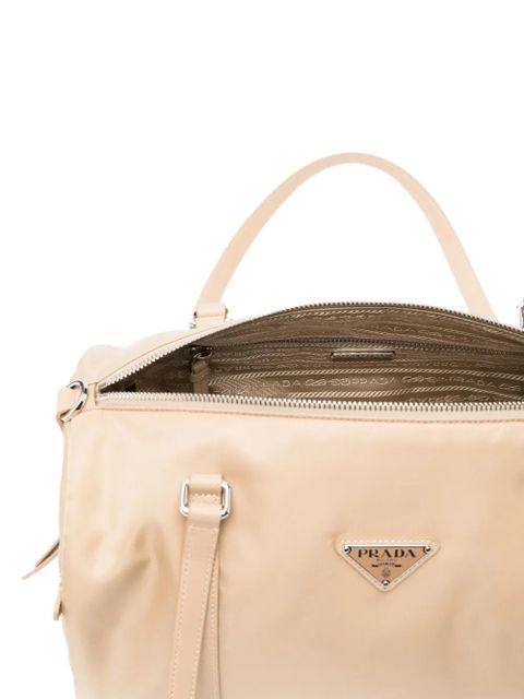 Prada triangle-logo shoulder bag - Neutrals