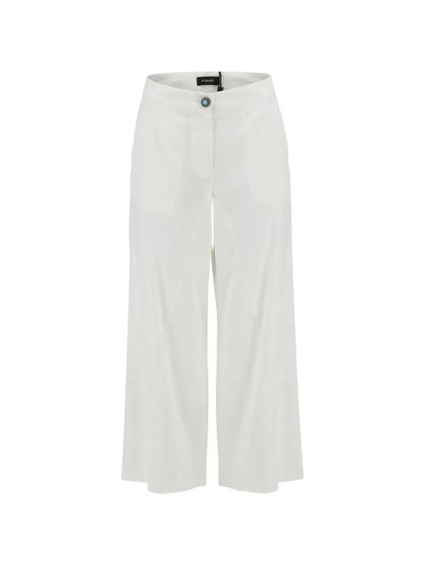 PINKO Canelli embellished-button wide-leg trousers - White - zdjęcie produktu nr 1