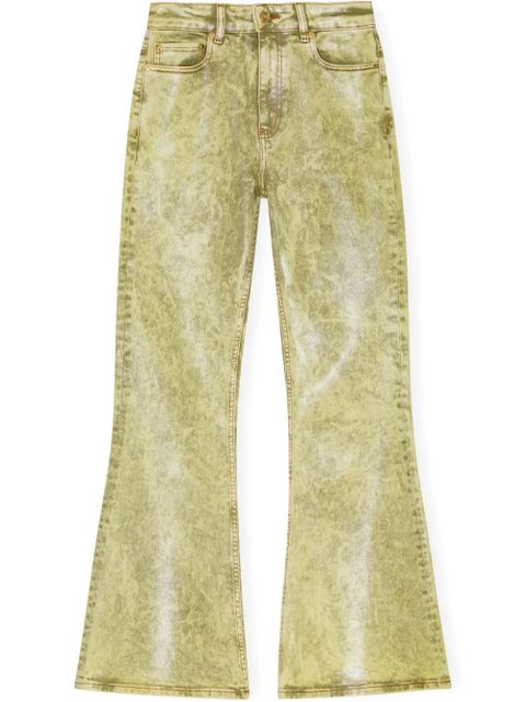 GANNI bleached-effect jeans - Green - zdjęcie produktu nr 1