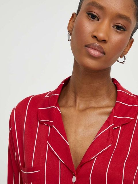 Answear Lab piżama damska kolor czerwony