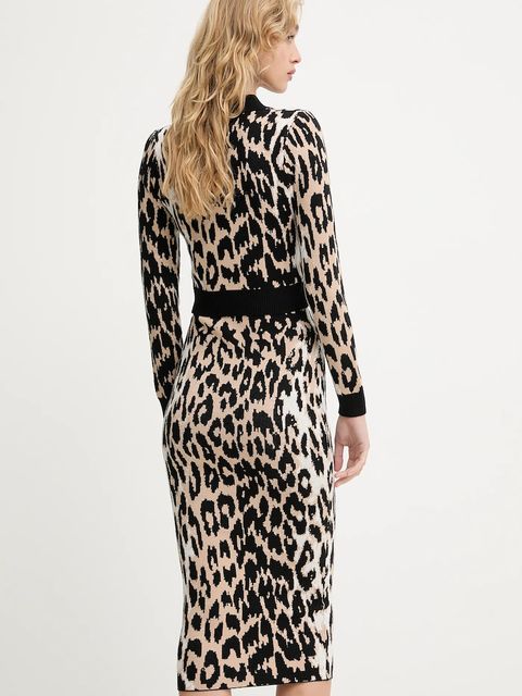 Answear.LAB sweter i spódnica damski kolor beżowy