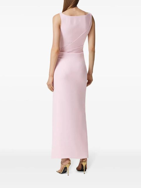 Versace Safety Pin gathered gown - Pink