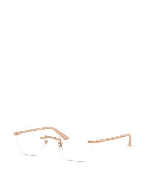 Versace Eyewear rimless glasses - Pink - zdjęcie produktu nr 2