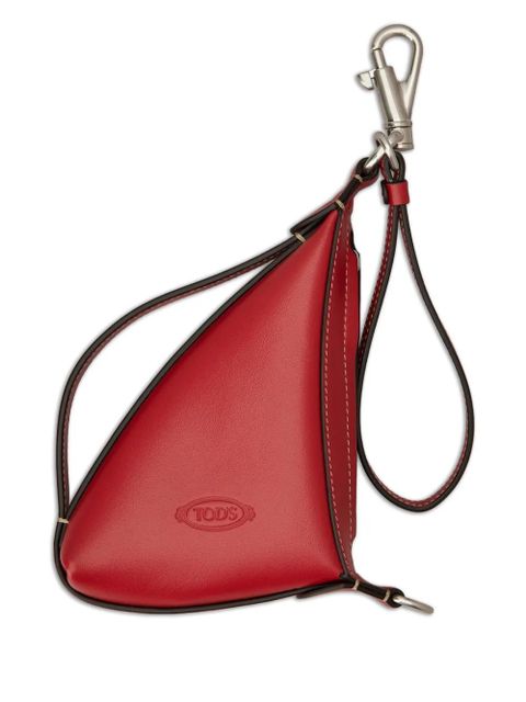Tod's triangular leather purse - Red - zdjęcie produktu nr 1