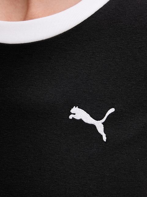 Puma sukienka kolor czarny midi prosta 632140