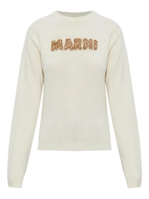 Marni laser-cut jumper - Neutrals - zdjęcie produktu nr 1