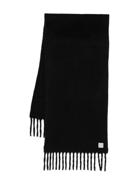 TOTEME Fuzzy scarf - Black - zdjęcie produktu nr 1
