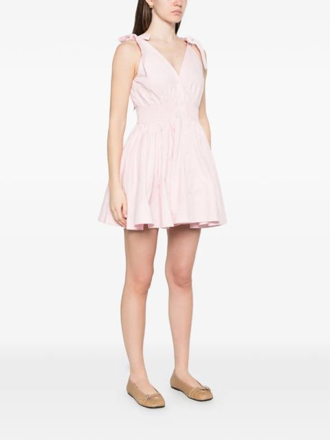 Maje cotton A-line mini dress - Pink