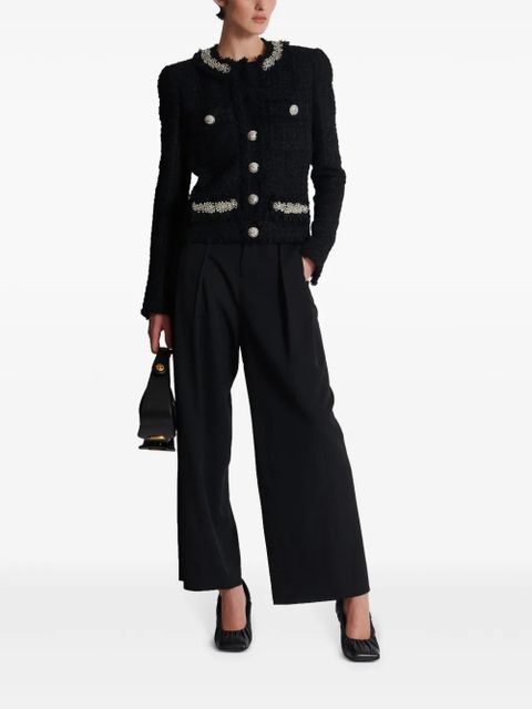 Balmain embroidered tweed jacket - Black - zdjęcie produktu nr 2