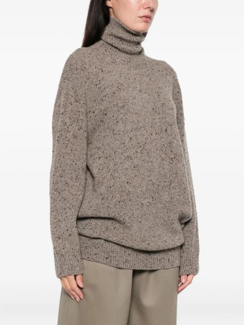 The Row Mirai turtleneck sweater - Brown