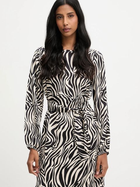 Answear.LAB sukienka kolor czarny mini prosta