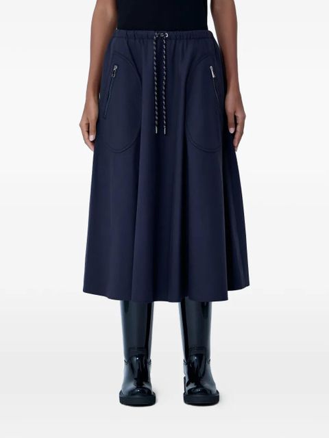 Moncler drawstring A-line skirt - Blue - zdjęcie produktu nr 1