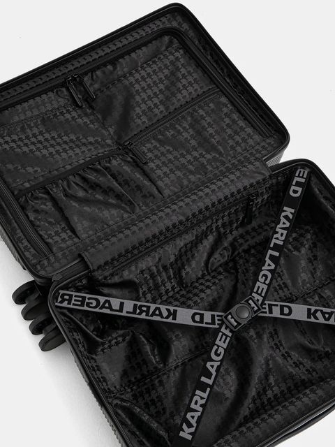 Karl Lagerfeld walizka 53x36x22 cm IKON kolor czarny A1W30421