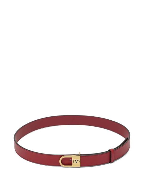 Valentino Garavani logo-buckle belt - Red - zdjęcie produktu nr 1