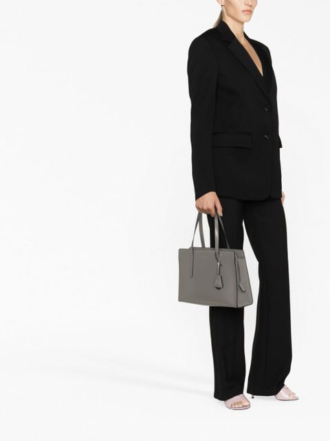 Prada large Re-Edition 1995 leather handbag - Grey