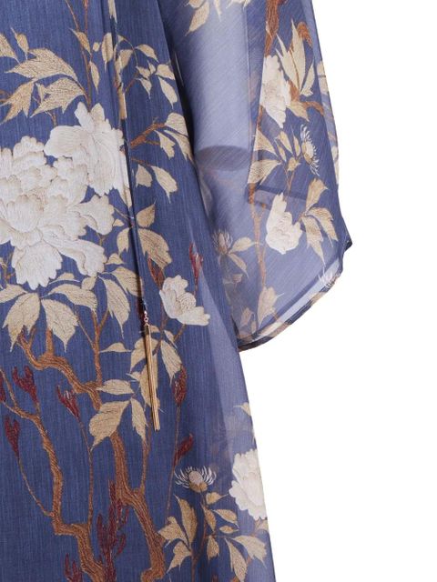 Max Mara floral print dress - Blue