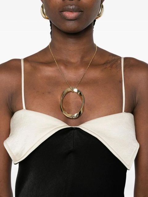 Nanushka folded-neckline maxi dress - Black