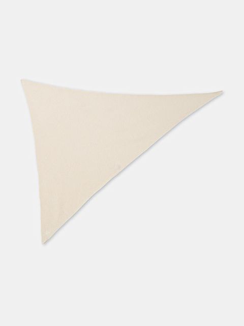 Tommy Hilfiger chusta wełniana kolor beżowy gładka AW0AW18516 - zdjęcie produktu nr 2