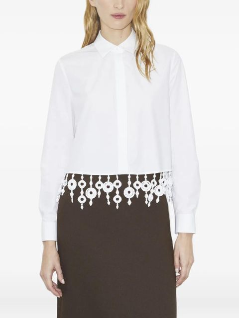 Tory Burch crystal-embellished shirt - White