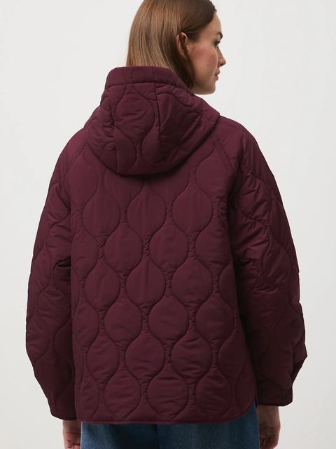 Medicine kurtka damska kolor bordowy przejściowa oversize