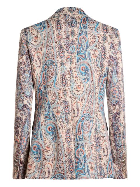 ETRO single-breasted jacquard blazer - Neutrals - zdjęcie produktu nr 2