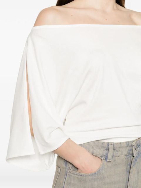 MISBHV Holywood Baby draped top - White