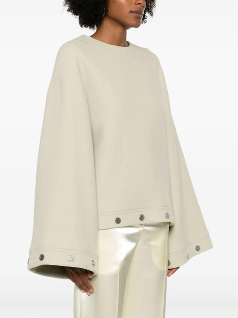 Nanushka studded bell-sleeves top - Neutrals - zdjęcie produktu nr 2