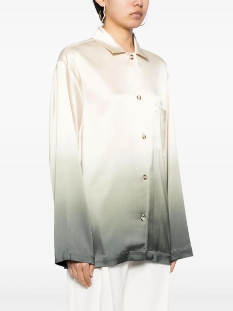 Nanushka Jelmer ombré-effect satin shirt - Multicolour