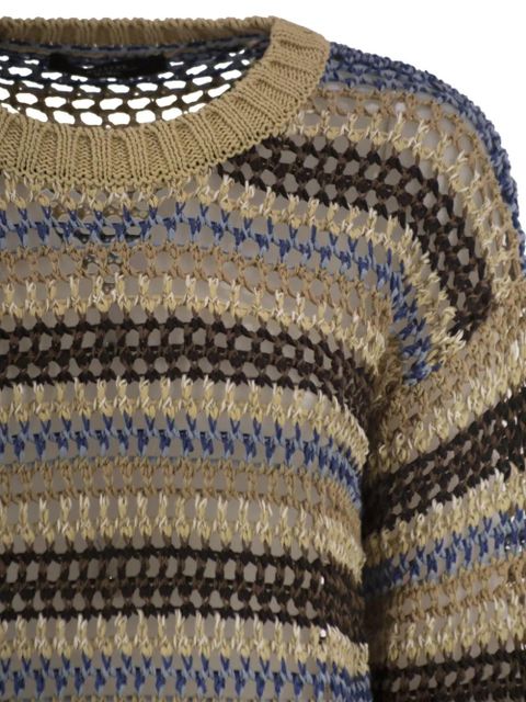 Weekend Max Mara mesh-knit jumper - Neutrals
