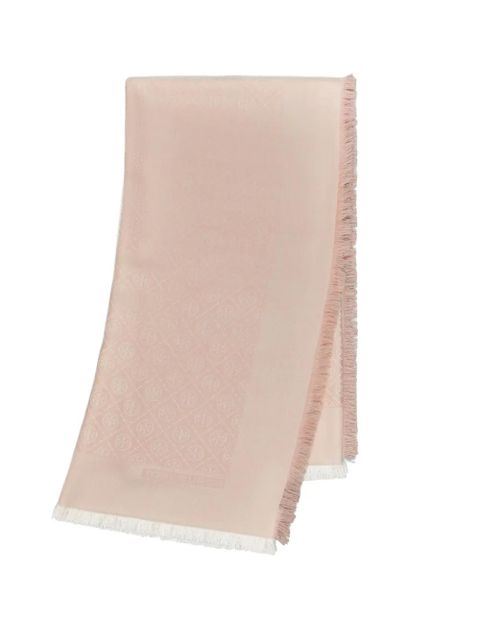 Tory Burch T-monogram jacquard scarf - Pink