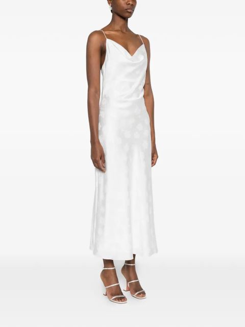 ROTATE BIRGER CHRISTENSEN cowl-neck midi dress - White
