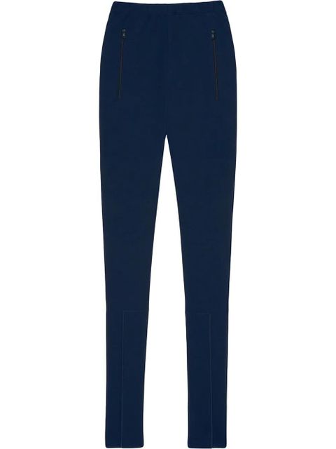 WARDROBE.NYC front ankle-zip leggings - Blue - zdjęcie produktu nr 1