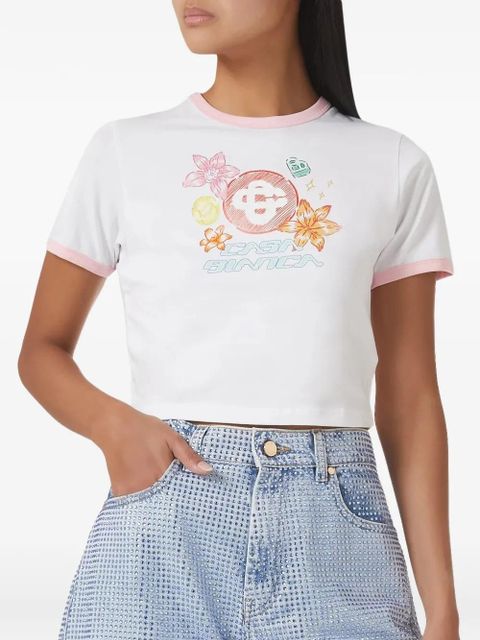 Casablanca logo-print T-shirt - White - zdjęcie produktu nr 1