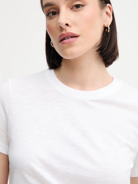 Tommy Hilfiger t-shirt bawełniany damski kolor biały WW0WW44559