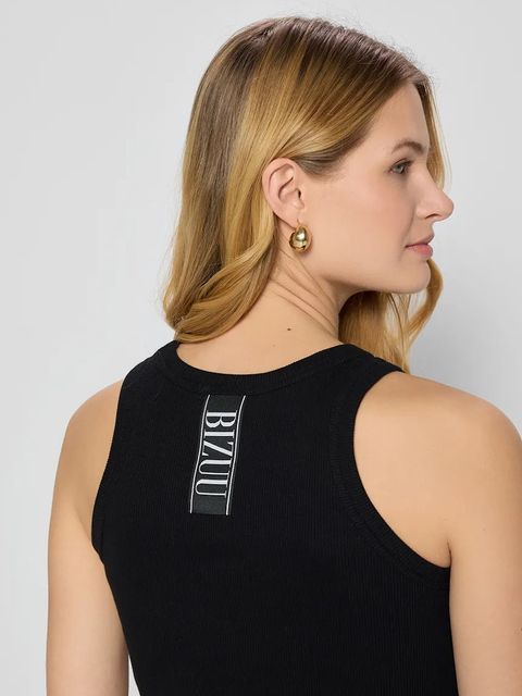 Bizuu top bawełniany ALEXIN kolor czarny ALEXIN CZARNY - zdjęcie produktu nr 2