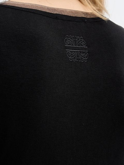 Never Fully Dressed t-shirt Cherry Teddy damski kolor czarny NFDTO2102