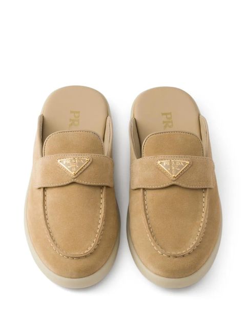 Prada suede mules - Neutrals