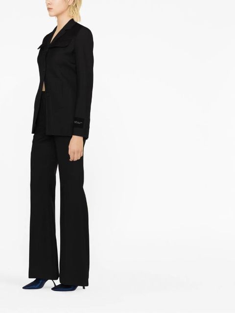 Off-White Toybox Dry Wo single-breasted wool blazer - Black