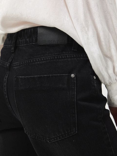 Medicine jeansy bawełniane damskie kolor czarny