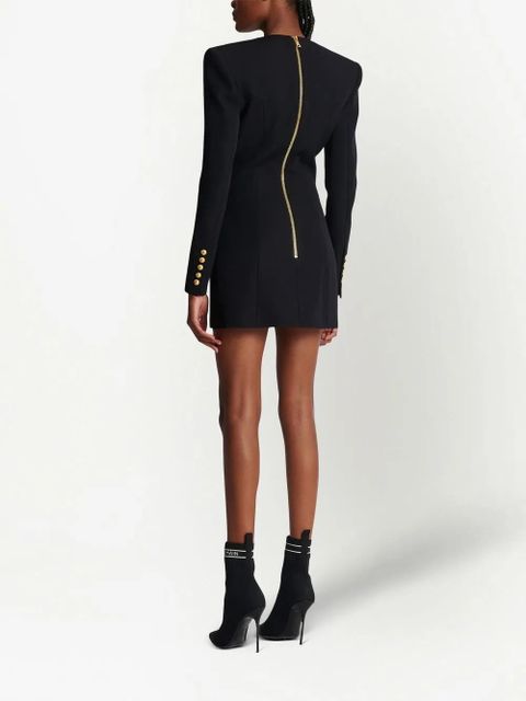 Balmain single-breasted blazer dress - Black